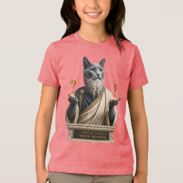 ロシアンブルーのソクラテス猫 トライブレンドＴシャツ