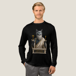ロシアンブルーのソクラテス猫 トライブレンドTシャツ