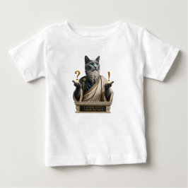 ロシアンブルーのソクラテス猫 ベビーTシャツ