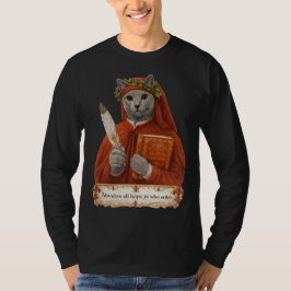 ロシアンブルーのダンテ・アリギエーリ猫 Tシャツ
