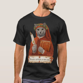 ロシアンブルーのダンテ・アリギエーリ猫 Tシャツ