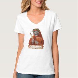 ロシアンブルーのダンテ・アリギエーリ猫 Tシャツ