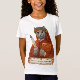 ロシアンブルーのダンテ・アリギエーリ猫 Tシャツ