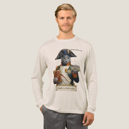 ロシアンブルーのナポレオン・ボナパルト猫 トライブレンドTシャツ