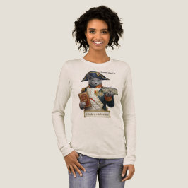 ロシアンブルーのナポレオン・ボナパルト猫 トライブレンドTシャツ