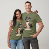ロシアンブルーのナポレオン・ボナパルト猫 Tシャツ (ユニセックス)