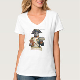 ロシアンブルーのナポレオン・ボナパルト猫 Tシャツ