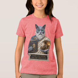 ロシアンブルーのプラトン猫 トライブレンドＴシャツ