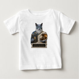 ロシアンブルーのプラトン猫 ベビーTシャツ