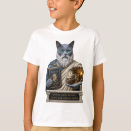 ロシアンブルーのプラトン猫 Tシャツ