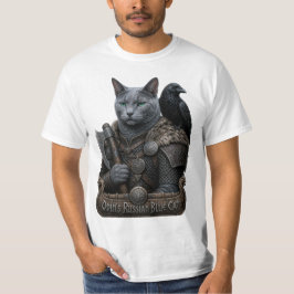 ロシアンブルーのベテランオーディンの猫 Tシャツ