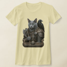 ロシアンブルーのベテランオーディンの猫 Tシャツ