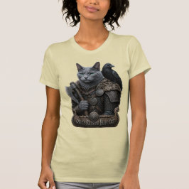 ロシアンブルーのベテランオーディンの猫 Tシャツ