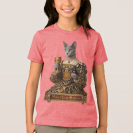 ロシアンブルーのルクレツィア・デ・メディチ猫 トライブレンドTシャツ