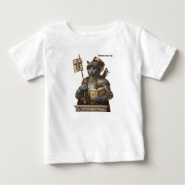 ロシアンブルーの征服者猫 - 名誉と伝統 ベビーTシャツ