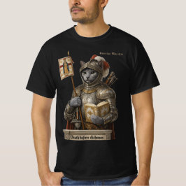 ロシアンブルーの征服者猫 - 名誉と伝統 Tシャツ
