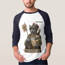 ロシアンブルーの征服者猫 – 名誉と伝統 Tシャツ