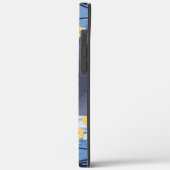 ロシアンブルーの猫と黄色い花 Case-Mate iPhoneケース (裏面 / 左)