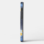 ロシアンブルーの猫と黄色い花 Case-Mate iPhoneケース (裏面 / 左)