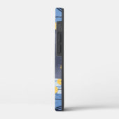 ロシアンブルーの猫と黄色い花 Case-Mate iPhoneケース (裏面 / 左)