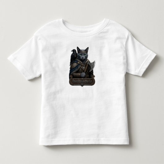 ロシアンブルーの貴族オーディンの猫 トドラーTシャツ (正面)