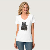 ロシアンブルーの貴族オーディンの猫 Tシャツ (正面フル)