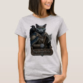 ロシアンブルーの貴族オーディンの猫 Tシャツ (正面)