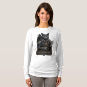 ロシアンブルーの貴族オーディンの猫 Tシャツ (正面フル)