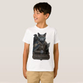 ロシアンブルーの貴族オーディンの猫 Tシャツ (正面フル)