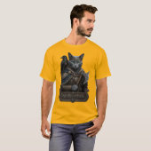ロシアンブルーの貴族オーディンの猫 Tシャツ (正面フル)