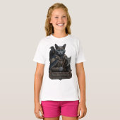 ロシアンブルーの貴族オーディンの猫 Tシャツ (正面フル)