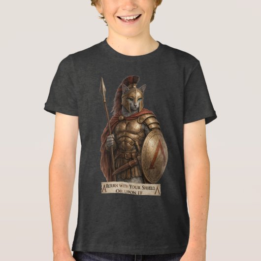 ロシアンブルースパルタ猫 トライブレンドTシャツ (正面)