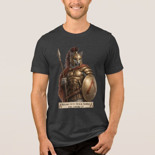 ロシアンブルースパルタ猫 トライブレンドTシャツ (正面)
