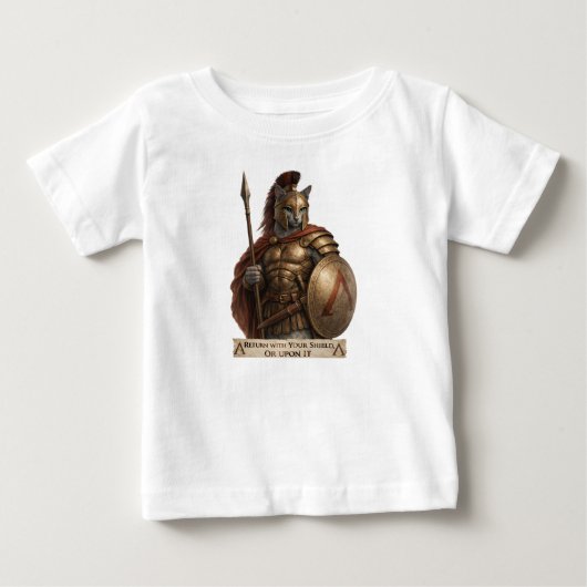 ロシアンブルースパルタ猫 ベビーTシャツ (正面)