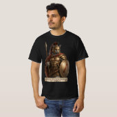ロシアンブルースパルタ猫 Tシャツ (正面フル)