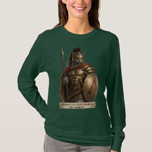 ロシアンブルースパルタ猫 Tシャツ (正面)