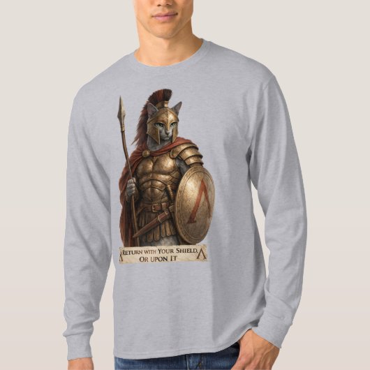 ロシアンブルースパルタ猫 Tシャツ (正面)