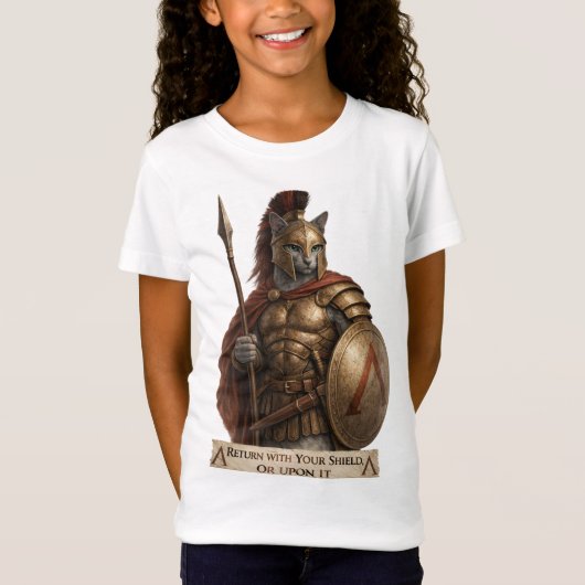 ロシアンブルースパルタ猫 Tシャツ (正面)