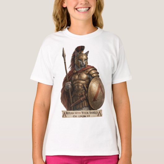 ロシアンブルースパルタ猫 Tシャツ (正面)