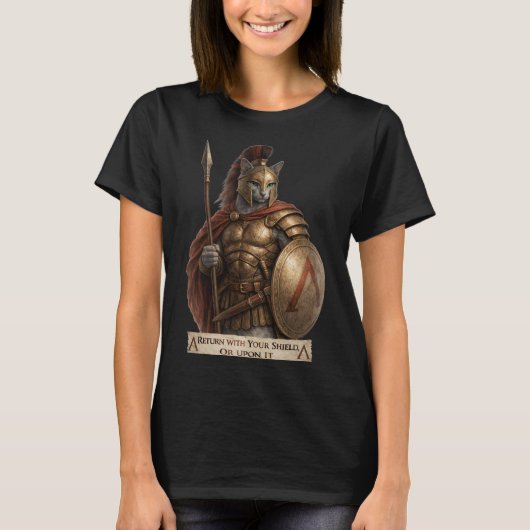 ロシアンブルースパルタ猫 Tシャツ (正面)