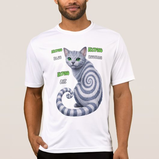 ロシアンブルーハイプノキャット Tシャツ (正面)