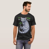 ロシアンブルーハイプノ猫 Tシャツ (正面フル)