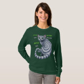 ロシアンブルーハイプノ猫 Tシャツ (正面フル)