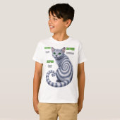 ロシアンブルーハイプノ猫 Tシャツ (正面フル)