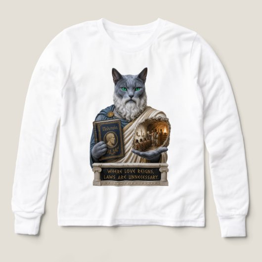 ロシアンブループラトン猫 (デザイン正面)