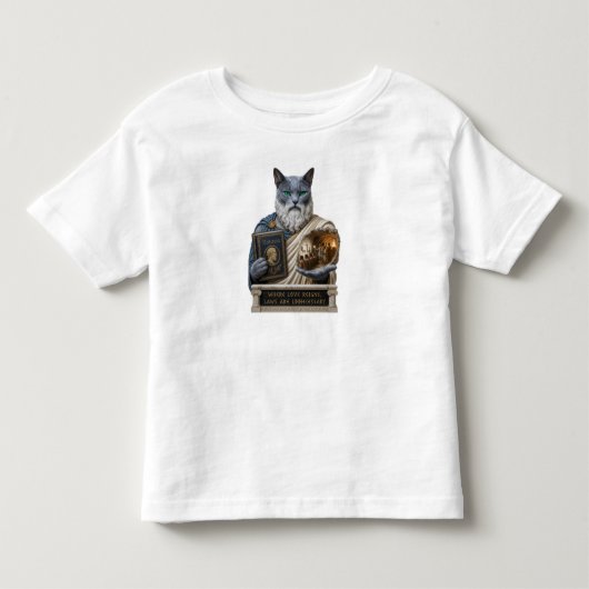 ロシアンブループラトン猫 トドラーTシャツ (正面)
