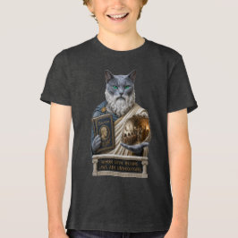 ロシアンブループラトン猫 トライブレンドTシャツ