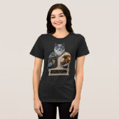ロシアンブループラトン猫 トライブレンドTシャツ (正面全面)