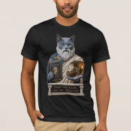 ロシアンブループラトン猫 Tシャツ
