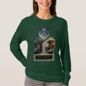 ロシアンブループラトン猫 Tシャツ (正面)
